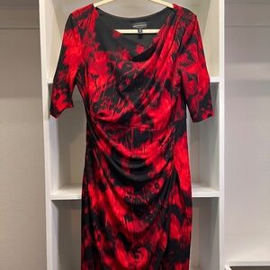 Black & Red  floral dress - Size 12